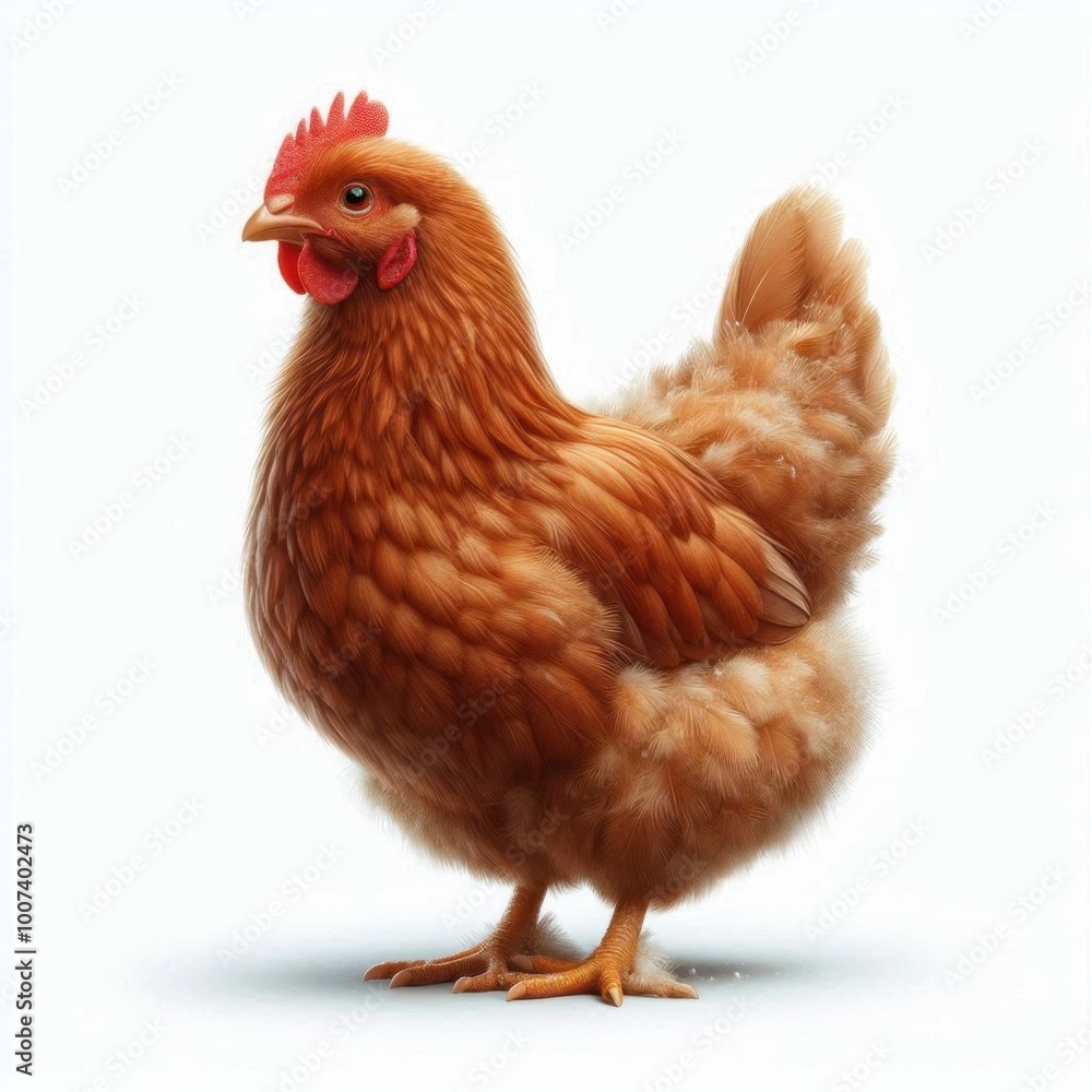 Fototapeta premium chicken isolated on white