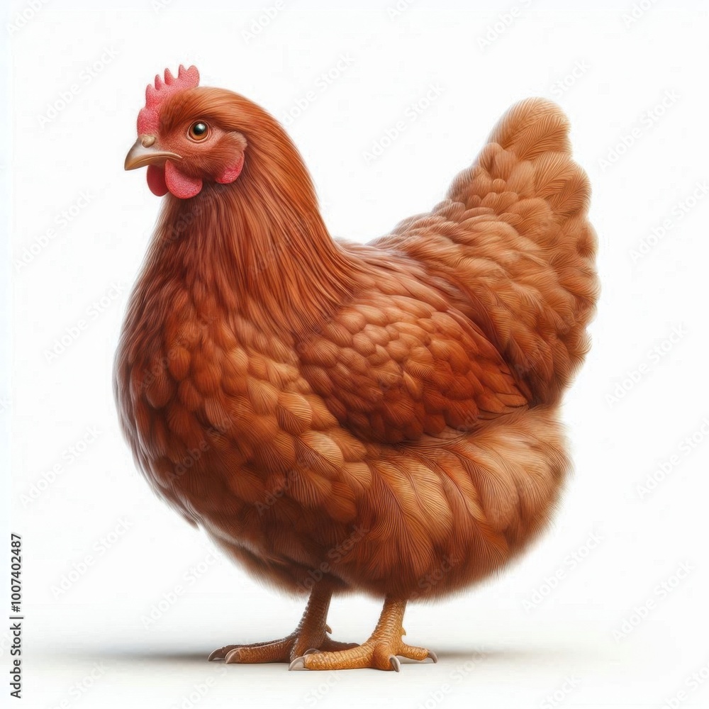 Fototapeta premium chicken isolated on white