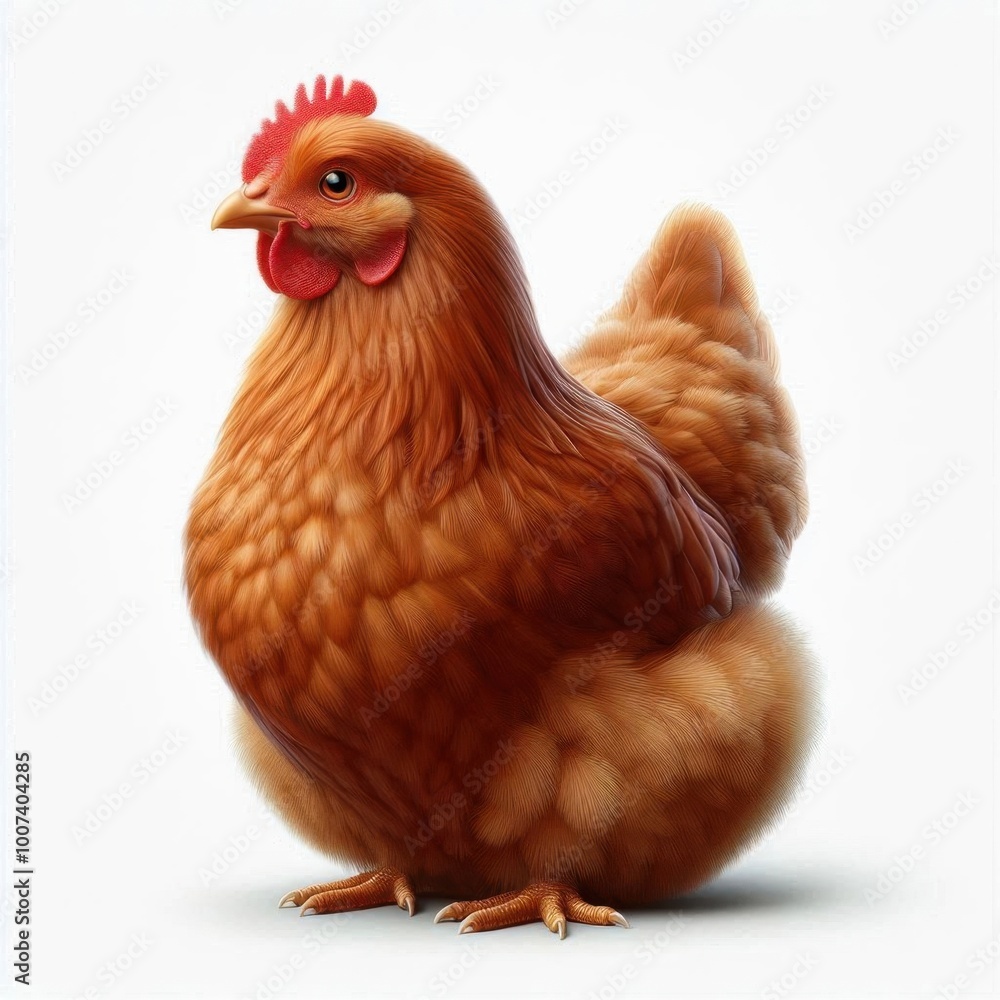 Fototapeta premium chicken isolated on white
