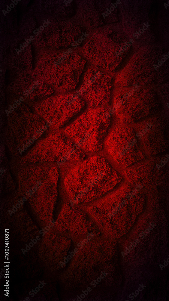 Dark grainy stone wall with a dramatic red glow at the center, creating a bold and intense look. Ideal for vertical 4K backgrounds, wallpapers, and banners Dark grainy stone wall with a dramatic red glow at the center, creating a bold and intense look. Ideal for vertical 4K backgrounds, wallpapers, and banners
