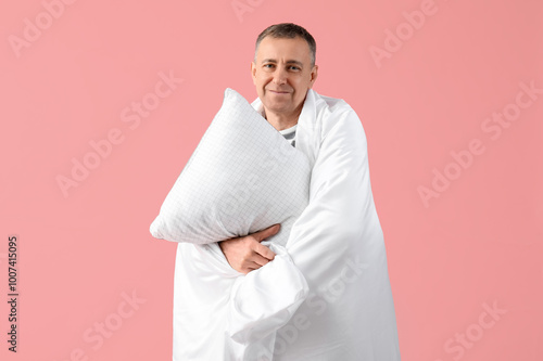 Handsome mature happy man i...