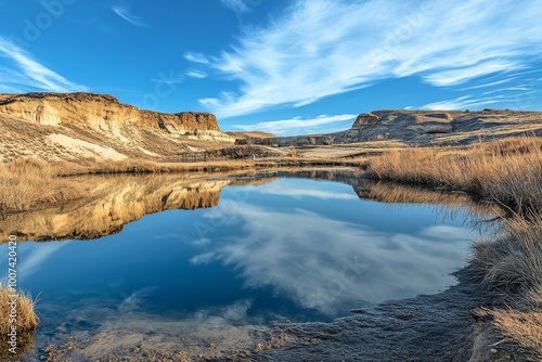 Colors of fall and reflections in calm water.