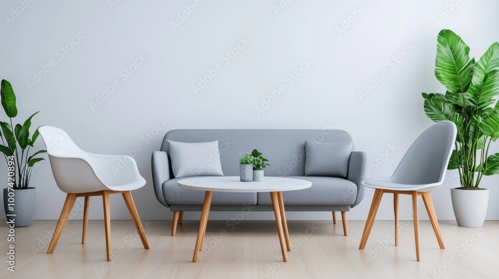 Modern Scandinavian Interior with Simple Design Elements Modern Scandinavian Interior with Simple Design Elements