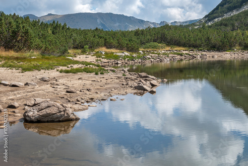 Landscape of The Stinky Lake (Smradlivoto Lake), Rila mountain, Bulgaria photo