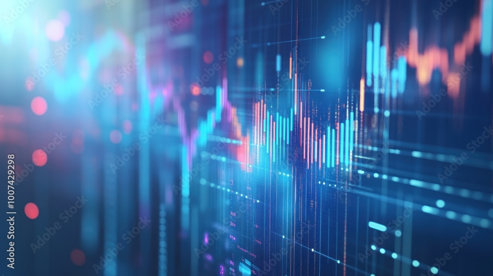 Abstract Financial Data Visualization Abstract Financial Data Visualization