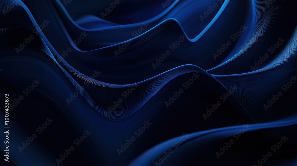 Obraz premium Abstract Blue Waves