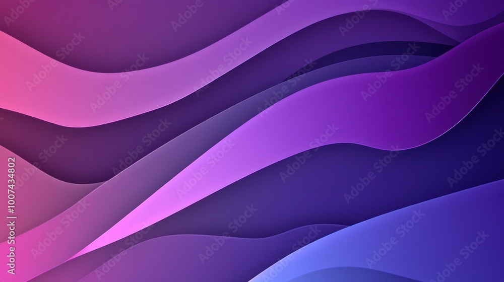 Abstract Purple and Blue Waves Abstract Purple and Blue Waves