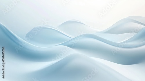 Abstract Light Blue Wave Background