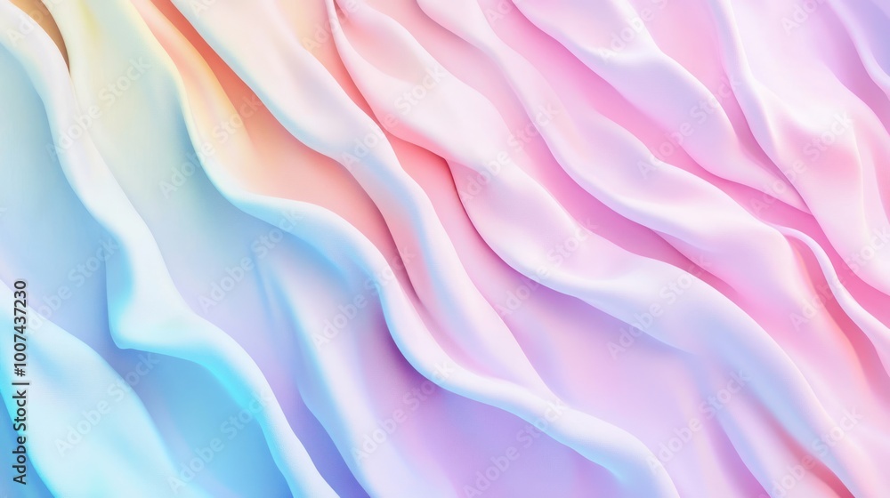 Fototapeta premium Abstract Pastel Waves Background