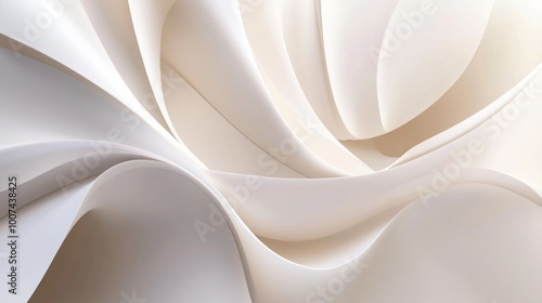 Abstract White Swirls