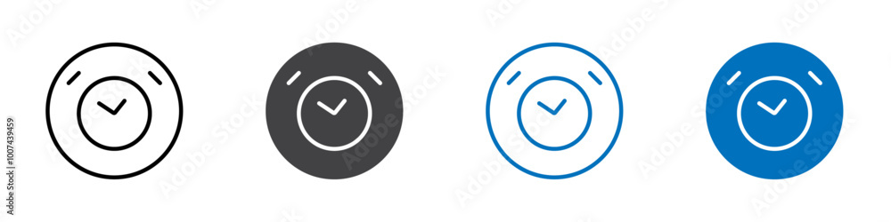 Alarm clock icon Isolated on white background vector set Alarm clock icon Isolated on white background vector set