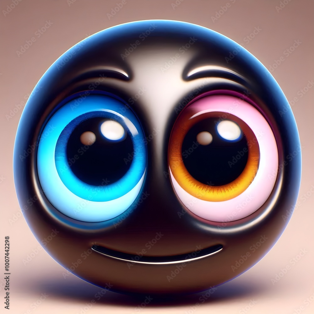 black emoji with big eyes smiling black emoji with big eyes smiling