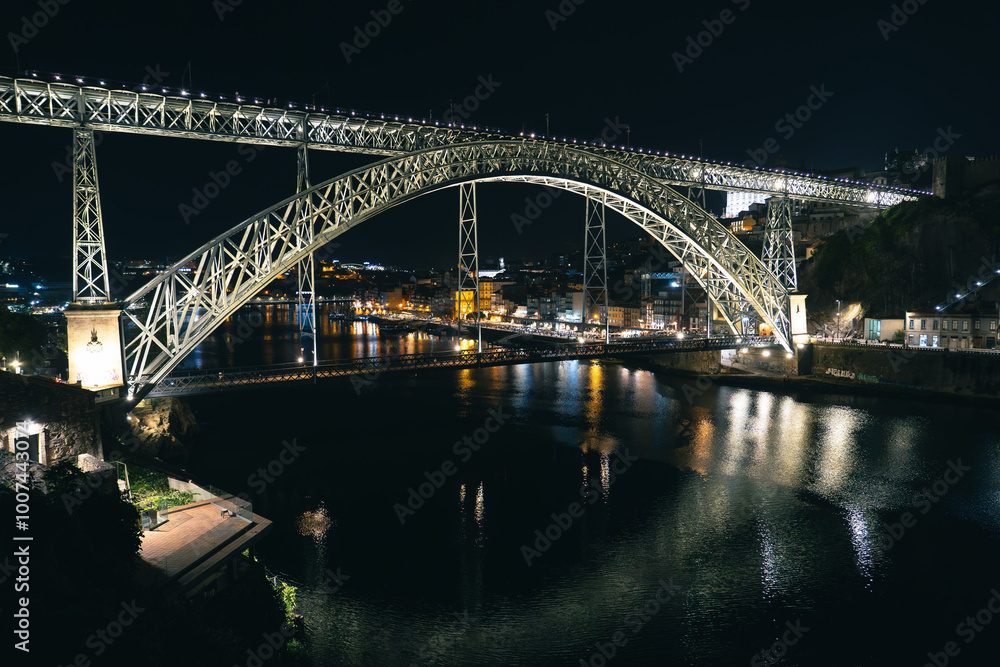 Porto Bridge Night Porto Bridge Night