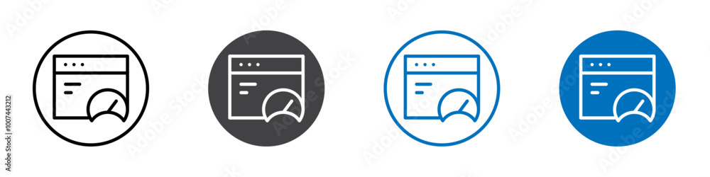 Dashboard icon Isolated on white background vector set Dashboard icon Isolated on white background vector set