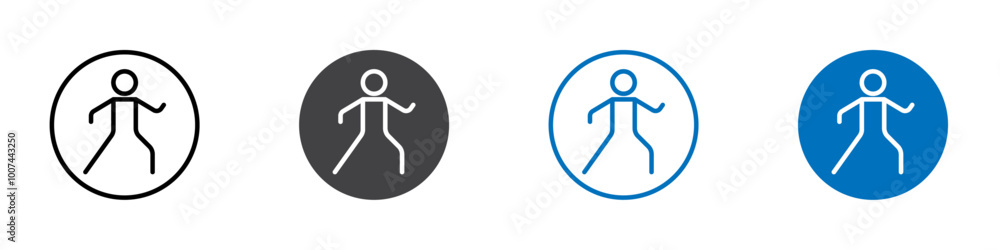 Dance icon Isolated on white background vector set Dance icon Isolated on white background vector set