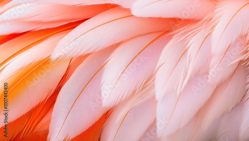 Close-up of a Pink Flamingo's Feathers