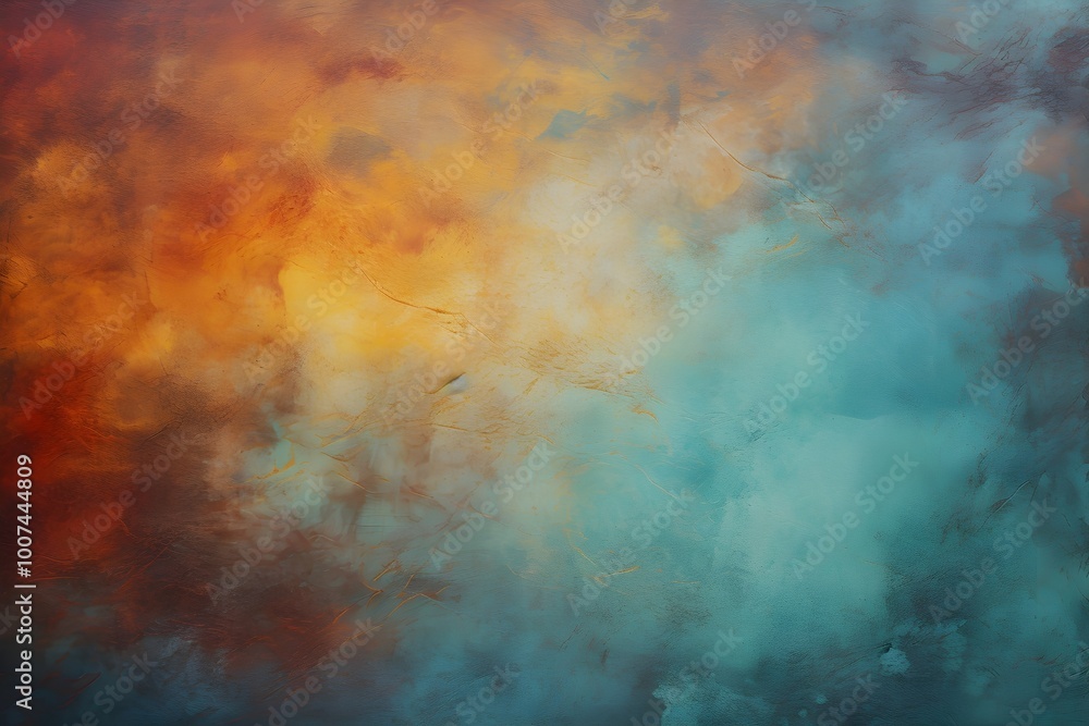 Orange and blue paint texture Orange and blue paint texture