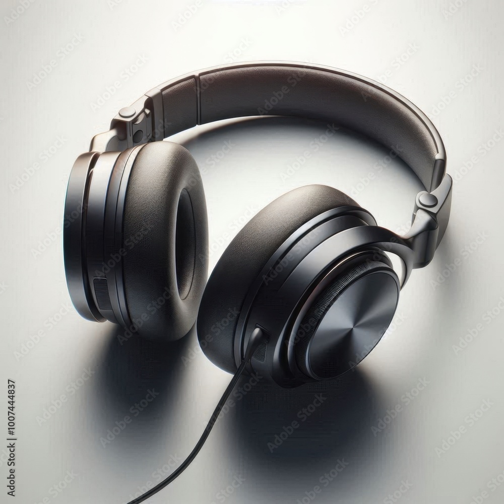 headphones on white background headphones on white background