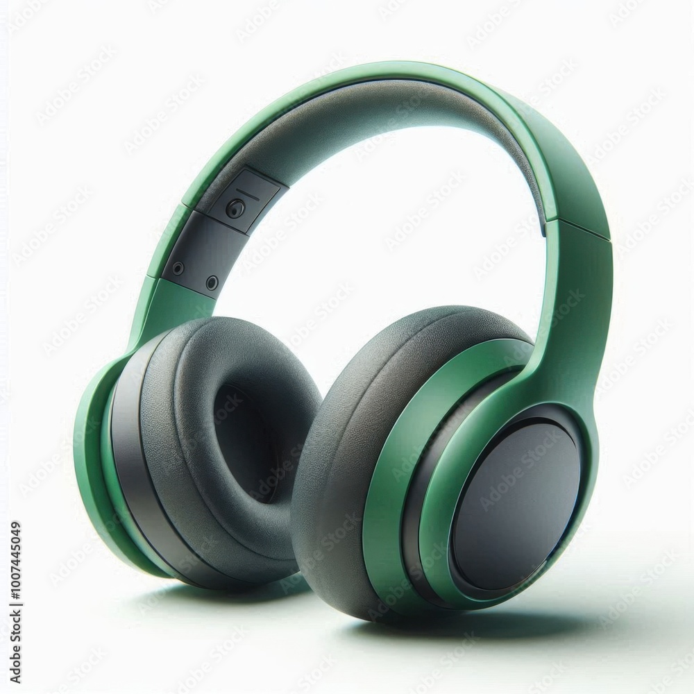 headphones on white background headphones on white background
