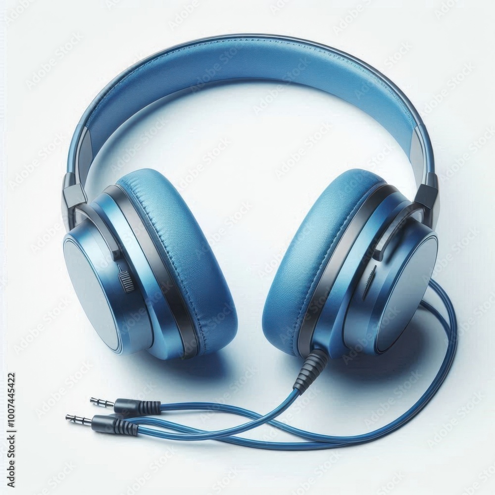 headphones on white background headphones on white background