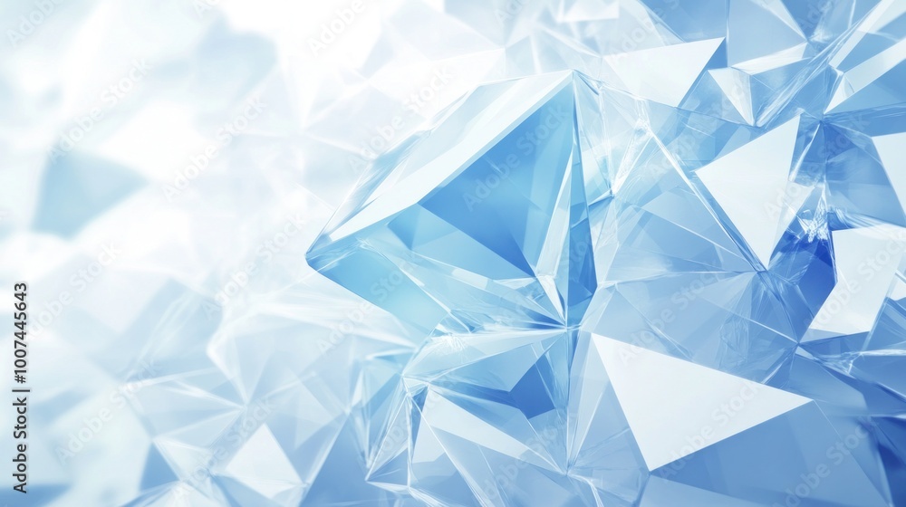 Abstract Blue Crystal Background Abstract Blue Crystal Background