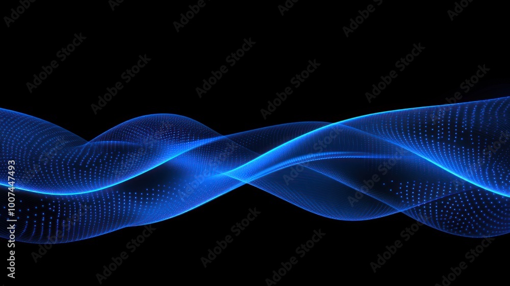 Abstract Blue Wave Background Abstract Blue Wave Background