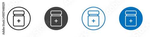 Medicine icon Isolated on white background vector set