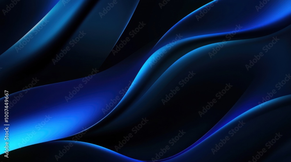 Obraz premium Abstract Blue Waves