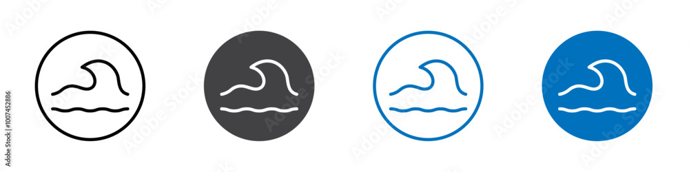 Sea icon Isolated on white background vector set Sea icon Isolated on white background vector set