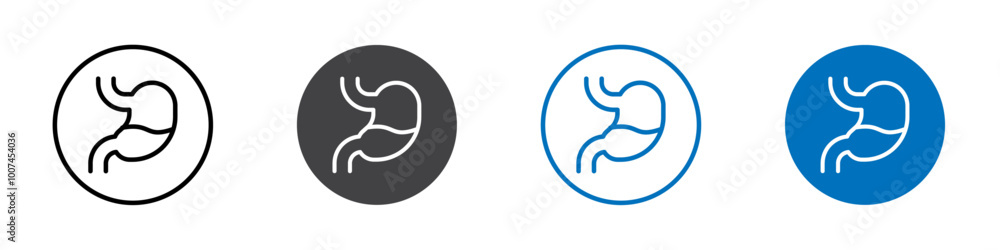 Stomach icon Isolated on white background vector set Stomach icon Isolated on white background vector set