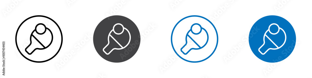 Table tennis icon Isolated on white background vector set Table tennis icon Isolated on white background vector set