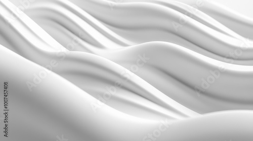 Abstract White Wave Background