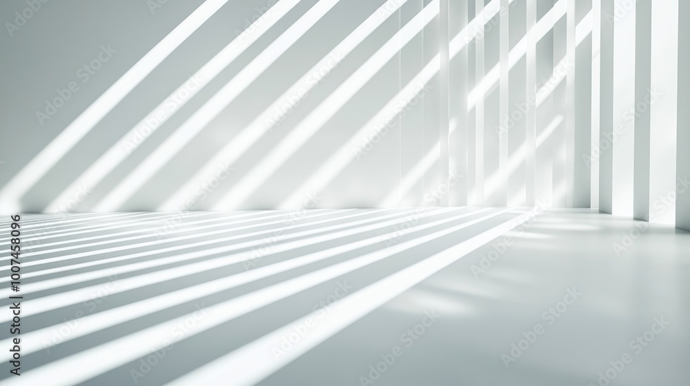 Obraz premium Sunlight Through White Walls