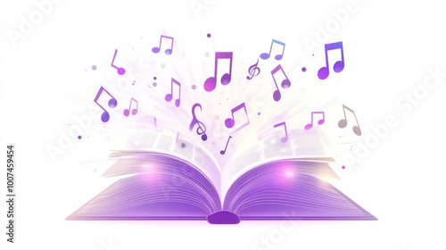 Musical Book Illustration photo