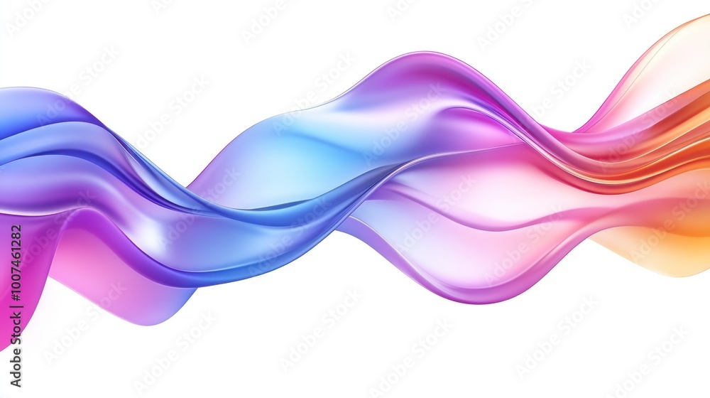 Naklejka premium Abstract Colorful Wave