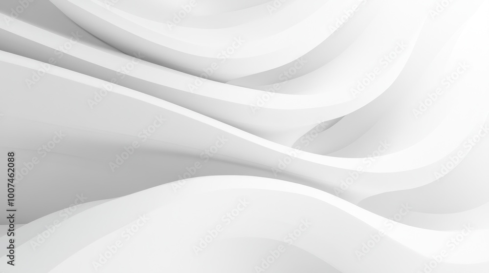 Abstract White Curved Lines Abstract White Curved Lines