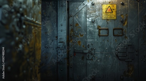 Obraz na płótnie nuclear fallout shelter door