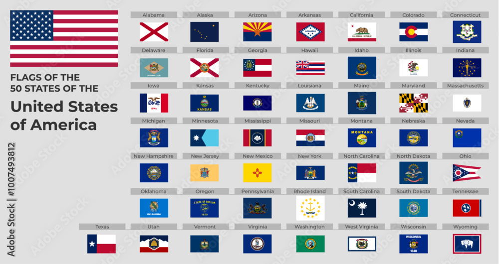© Backcountry Media - All 50 U.S. State Flags Vector Format © Backcountry Media - All 50 U.S. State Flags Vector Format