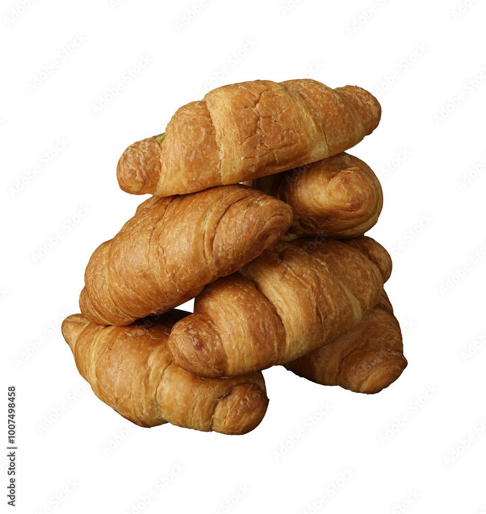 stack of croissant isolated stack of croissant isolated
