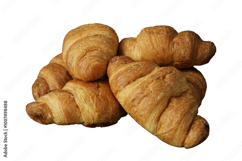 Group of croissant isolated Group of croissant isolated