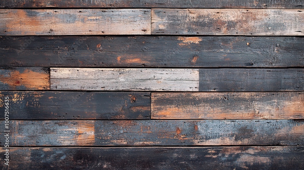 Fototapeta premium Rustic Dark Wooden Planks Background Texture