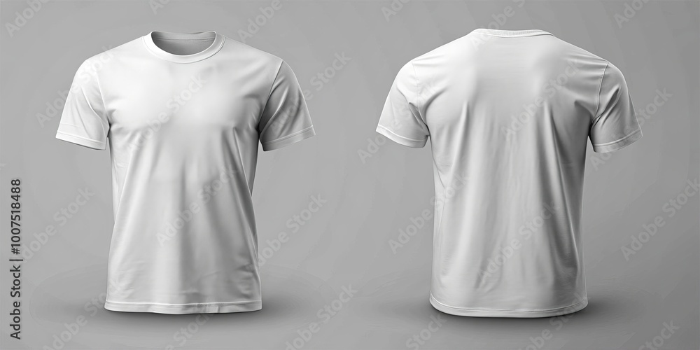 Front and Back View of a White T-Shirt Mockup, Apparel Design, Mockup Template, t-shirt, mockup, design, template Front and Back View of a White T-Shirt Mockup, Apparel Design, Mockup Template, t-shirt, mockup, design, template