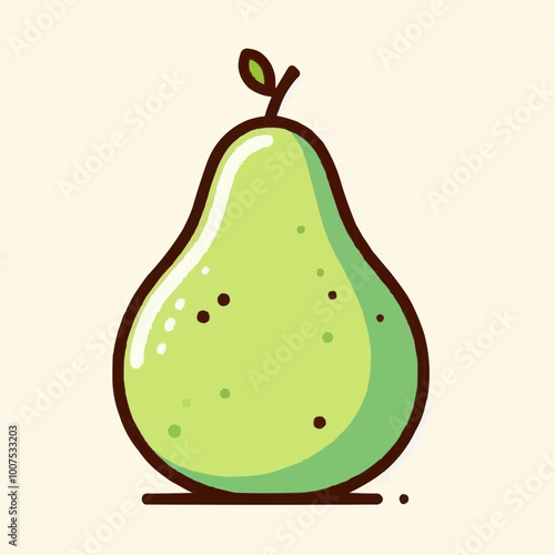 pear isolated on white