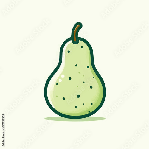pear isolated on white