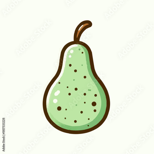 pear isolated on white