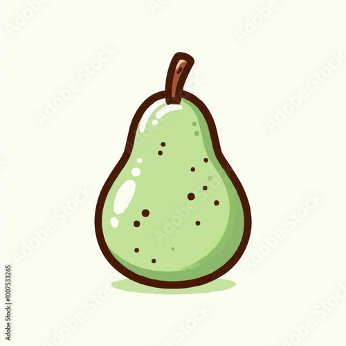 pear isolated on white