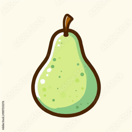pear isolated on white