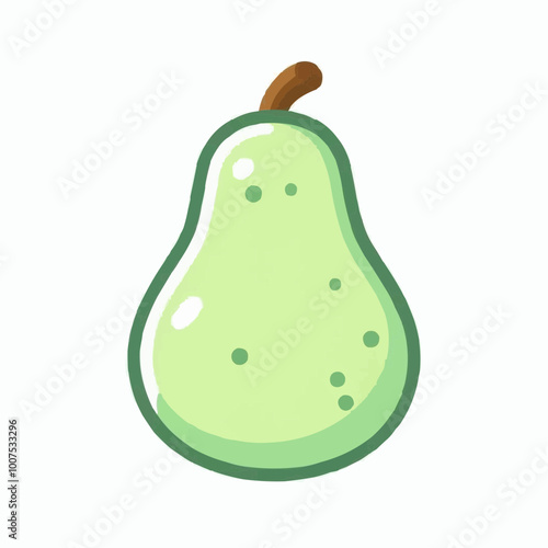 pear isolated on white