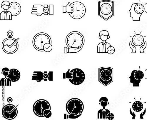 punctual icon set