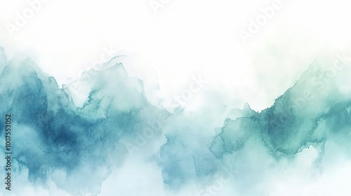 Wallpaper Mural Serene Watercolor Abstract Landscape Design Torontodigital.ca